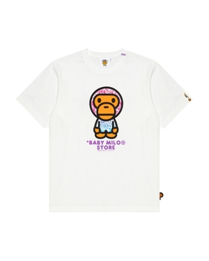 T Shirts Bape Baby Milo Blanche Femme | YHA-57690218